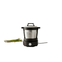 Blender Dapur Heavy Duty 6L Stainless Steel Multifungsi Rendah Kebisingan Pemanas Pembuat Fufu Banku Penggiling Adonan 800W