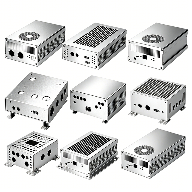 Custom Aluminum Alloy Enclosure Machined Metal Housing CNC Milling Shell for Electric Vehicle Controller