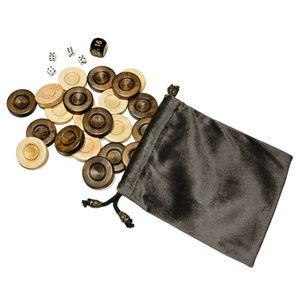 Pezzi di alta gamma dama in legno per Backgammon modello personalizzato fatto a mano portatile compatto Backgammon gioco Turkish Chips - Product Image 4