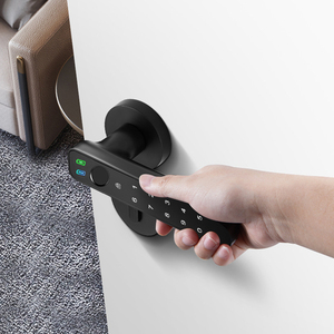 การ์ดหน่วยความจำล็อคมือจับอัจฉริยะอิเล็กทรอนิกส์สำหรับการปลดล็อครหัสผ่านด้วยลายนิ้วมือ ประตูกระจกโลหะผสมสังกะสีสำหรับแอปทูย่าโฮม - Product Image 6