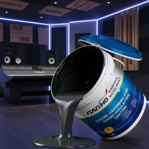 <span class=keywords><strong>Peinture</strong></span> acoustique insonorisante <span class=keywords><strong>anti</strong></span>-vibrations, revêtement liquide, émulsion acrylique pure pour la réduction du <span class=keywords><strong>bruit</strong></span> des sols, plafonds et murs des bâtiments - Product Image 1