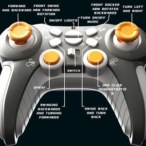 หุ่นยนต์สุนัขสตั๊นท์ 8 ล้อ ควบคุมด้วยรีโมท พร้อมระบบจำลองการพ่นสเปรย์ โปรแกรมอัจฉริยะ แบตเตอรี่ในตัว ควบคุมด้วยท่าทาง ของเล่นสำหรับเด็ก - Product Image 6
