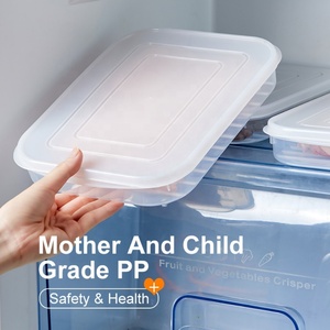 High Quality Transparent Plastic PP Free <b>Refrigerator</b> Vegetable Food Storage Box Storage <b>Container</b> - Product Image 3