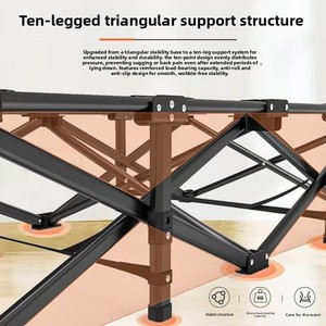 Portable Lightweight PVC <b>Folding</b> <b>Bed</b> for Office & Outdoor <b>Camping</b> Use With Modern Simple Design FB01 Single Office Nap <b>Bed</b> Porta - Product Image 4