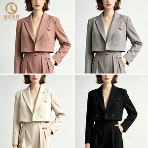 Fabricant de vêtements, sur mesure OEM/ODM, <span class=keywords><strong>blazer</strong></span> élégant pour femmes, veste décontractée, costumes de bureau, <span class=keywords><strong>blazer</strong></span> formel pour femmes - Product Image 2