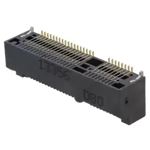 52 Vị Trí Nữ Kết Nối PCI Express Mini Thẻ Vàng 0.031 "(0.80 Mm) con Chip Màu Đen TE Kết Nối Amp Kết Nối 1759547-1