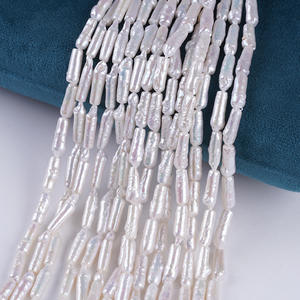 Perles baroques longues de 5-6 mm, semi-finies, pour collier DIY, fournies directement par le fabricant - Product Image 1