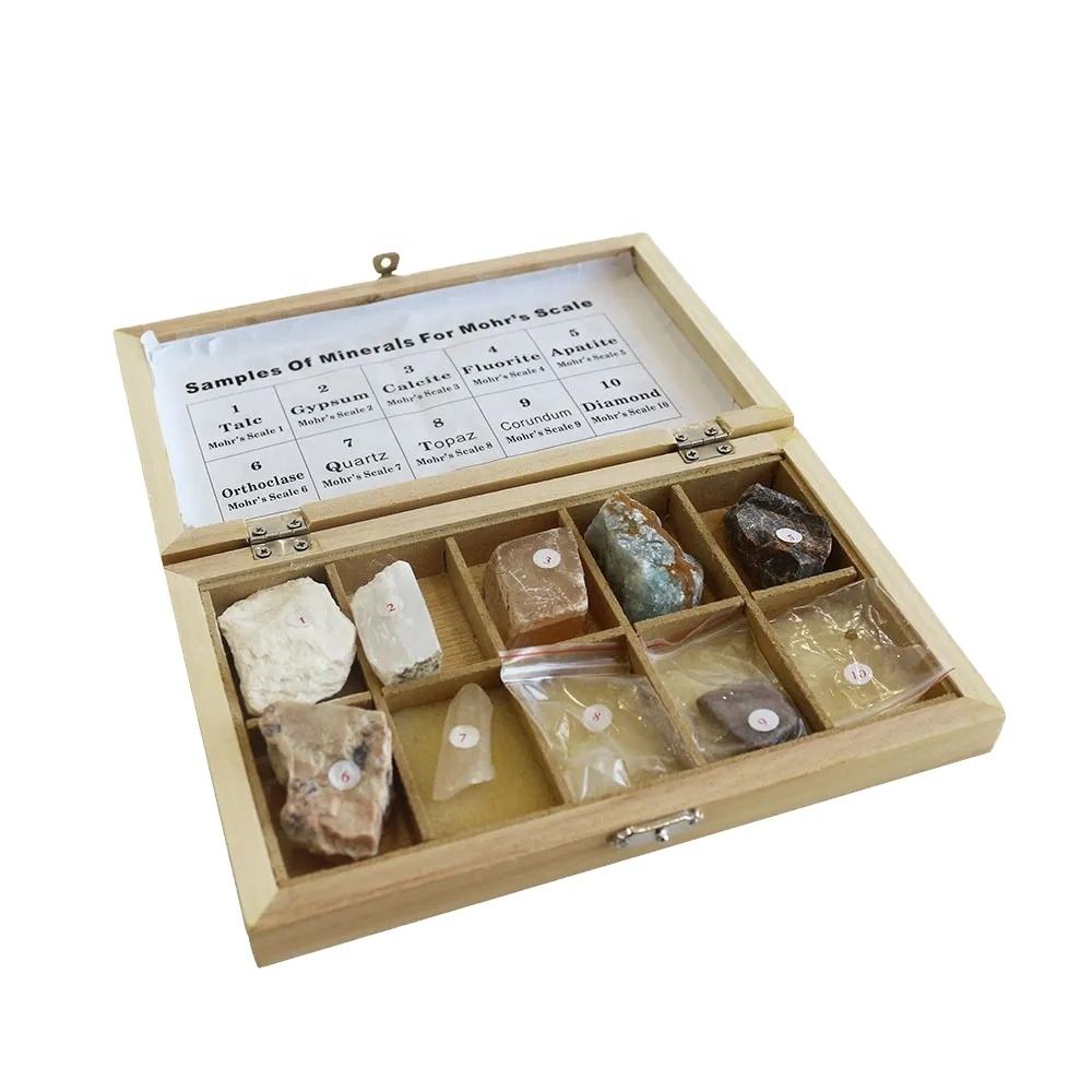 Mohs Hardness Scale Mineral Testing Kit for Science Teaching