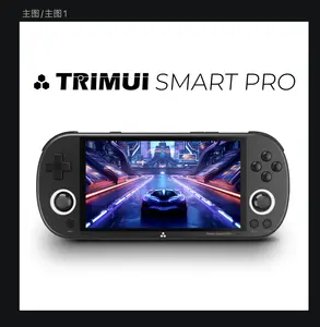 Konsol game genggam profesional Trimui Smart PRO, konsol game genggam retro profesional, layar IPS 4.96, simulator WiFi, pemutar Bluetooth, baru