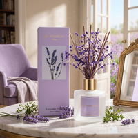 Diffuseur de parfum pour la maison, ensemble de diffuseurs d'huiles essentielles, ensemble de diffuseurs à la lavande pour cadeaux de mariage, cadeaux d'aromathérapie