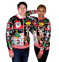 Benutzer definiertes Logo OEM & ODM Herbst Winter Neueste Designer Strick Santa Custom Ugly Christmas Pullover Sweater