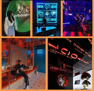 Coffee Shop Design d'intérieur Led Toilettes Discothèque Signe Autre équipement publicitaire Boîtes lumineuses Panneau <span class=keywords><strong>de</strong></span> signalisation - Product Image 2