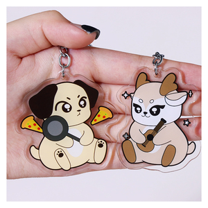 Free Sample Custom Personalized Girl Gift Acrylic Keychain Design Your Own Logo Clear Plastic Key Chains Promotional Gifts