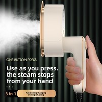 Défroisseur Vapeur Portatif Électrique 3-en-1 Pliable, Fer à Repasser Suspendu Pratique, Mini Appareil pour Vêtements, Maison, Voyage et Dortoir