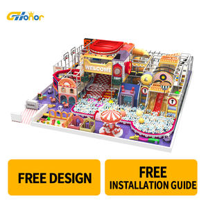 Amusement Nouveau Style Personnalisé <span class=keywords><strong>Nice</strong></span> Kids Naughty Fort piscine à vagues enfants balançoire lit équipement Aire de jeux intérieure - Product Image 2