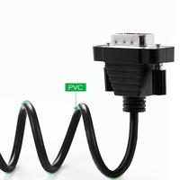Convertidor USB a 2 Puertos RS-232 UOTEK, Cable USB2.0 de Grado Industrial con Blindaje Trenzado DB9, Adaptador para Computadora UT-8812
