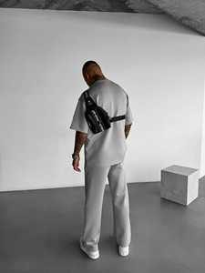 Pantalon TN personnalisé pour homme, coupe ample, tissu de plongée, 95% polyester, 5% élasthanne, jambe droite, pantalon le plus vendu - Product Image 5