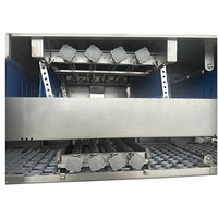 Lave-vaisselle à convoyeur compact en acier inoxydable 304, capacité de 500 assiettes/heure, option sans séchage