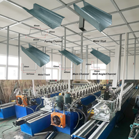 Machine de profilage à froid de type Omega en acier de haute qualité, double ligne de production, pour profilés et rails