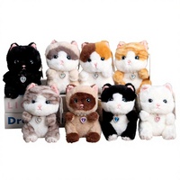 Joli et exquis porte-clés pendentif chaton en peluche avec rembourrage en coton PP, anti-stress, cadeau d'anniversaire