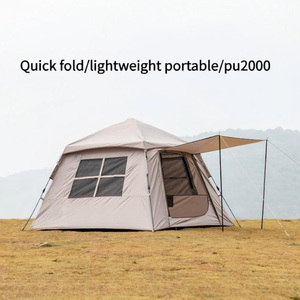 Gran oferta, tienda de campaña de apertura rápida de lujo con un dormitorio y 1 sala de estar, tienda de campaña de lujo, tiendas cortavientos para exteriores para acampar en familia - Product Image 2