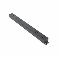 12 unités de PDU pour rack standard britannique avec voyant lumineux et cordon d'alimentation de 2 m