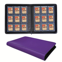 Carpeta de cargador superior de 9 bolsillos personalizable MIO Páginas de carga de 24 lados Capacidad superior de 288 + para tarjetas comerciales Tarjetas de visita PU duraderas