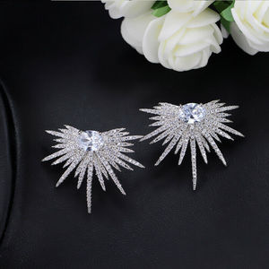 Pendientes de Cristal con Diseño de Gota para Mujer, Elegantes y Modernos, para Uso Diario o Fiestas - Product Image 2