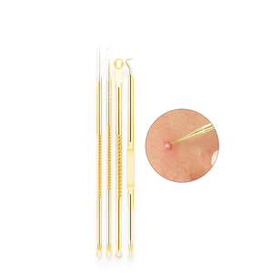 Kit de Herramientas LANBENA de Acero Inoxidable Dorado para Extraer Puntos Negros y Espinillas, Marca Privada - Product Image 5