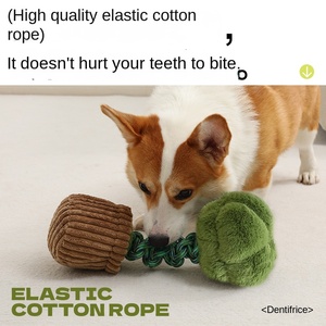 Jouets écologiques de haute qualité pour chiens de compagnie Conception de légumes créatifs avec nœuds de corde de réduction du bruit Caractéristiques résistantes aux embouts - Product Image 5