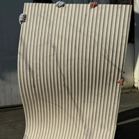 3D d'or flexible lambrisse le placage en pierre artificiel pour des intérieurs d'hôtel pour l'application de mur et extérieure