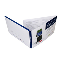 Ventes directes d'usine lecteur de publicité en cuir carte de voeux livret LCD brochure d'entreprise livre vidéo de mariage