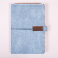Libreta de Notas A5 al por Mayor, Imitación Piel, con Hebilla Creativa, para Reuniones, Oficina, Negocios, 100 Hojas, Estilo Simple, Diario Impreso
