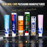Tubes de dentifrice en aluminium et plastique laminé avec logo personnalisé, impression UV, bouchon à vis 12,7-35 mm, emballage pour soins bucco-dentaires