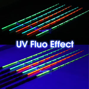 2024 HONOREAL 7'6 "MH 60lb colorido EVA Grip Fluo UV pintura S vidrio en blanco <span class=keywords><strong>barco</strong></span> gran bagre caña de pescar - Product Image 2