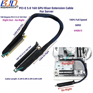 180 derece GEN5 PCI-E 5.0 16X X16 AI sunucu <span class=keywords><strong>GPU</strong></span> yükseltici kablo 0.4M 0.5M 06M 0.8M için RTX5090 AMD9070XT A100 H100 grafik kartı - Product Image 4