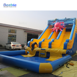 Tobogán Acuático Inflable de PVC Comercial con Pulpo de Doble Carril para Adultos con <span class=keywords><strong>Piscina</strong></span> para Alquiler de Fiestas - Product Image 3
