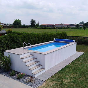 <span class=keywords><strong>Piscine</strong></span> hors sol en fibre de verre de 20 pieds, taille personnalisée, petite <span class=keywords><strong>piscine</strong></span>, jardin d'été, <span class=keywords><strong>escalier</strong></span> en <span class=keywords><strong>bois</strong></span>, conteneur, <span class=keywords><strong>piscine</strong></span> extérieure - Product Image 2