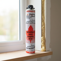 Colle mousse polyuréthane monocomposant MU CHAO FENG YE A51 750ml pour la construction, les portes, les fenêtres et la menuiserie architecturale