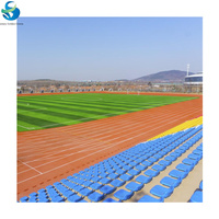 Siège de stade en HDPE avec dossier, fixation directe sur les marches en béton, résistant aux UV, chaise de tribune en plastique moulé par injection