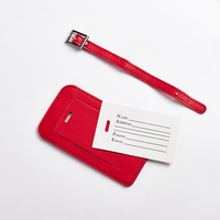 Étiquette de bagage rectangulaire double face pour gravure laser, étiquettes vierges en cuir pour carte d'embarquement, pour impression DIY de nom et logo