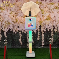 Nouvelle Arrivée 2026 : Machine Photobooth iPad Compatible avec Support Appareil Photo, Impression Instantanée, Kiosque Photobooth Selfie DSLR pour Événements