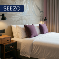 Ensemble de chambre d'hôtel testé pour le poids, avec lit double, pour centre de conférence, projet ONG et fourniture de pièces détachées pour acheteurs