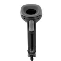 Escáner de Códigos de Barras Láser, Lector de Códigos de Barras 1D 2D QR, Escáner de Códigos de Barras Portátil con USB en Stock, Color Negro