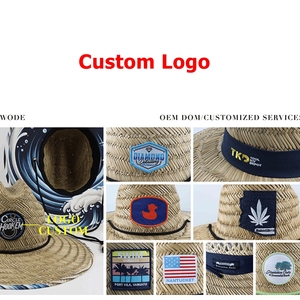 Sombrero de Paja de Verano con Logotipo Personalizado para Hombre y Mujer, Estilo Sombrero de Ala Ancha para Surf, Salvavidas, Pesca y Actividades al Aire Libre - Product Image 2