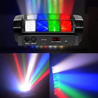 Luz Móvil LED RGBW de 8 Ojos con Efecto de Haz de Luz Tipo Araña para Escenario, DJ, Discoteca, Fiesta, Club, Envío Rápido desde Almacén de la UE Libre de Impuestos