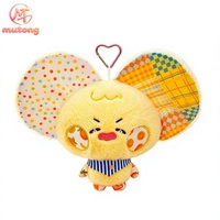 Porte-clés en peluche souris fruit à grandes oreilles, mignon, en gros, pendentif de sac à dos, cadeau d'anniversaire pour enfants, décoration de sac
