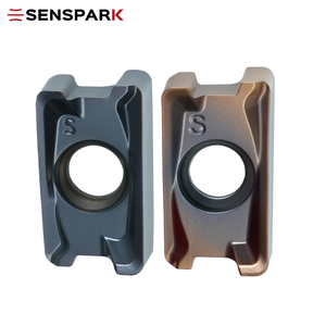 Fresa a spallamento quadrato a doppia faccia a avanzamento rapido in acciaio temprato LNPU110408SRGE-YC SENSPARK - Product Image 2