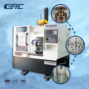 Máy Tiện Giường nghiêng <span class=keywords><strong>CNC</strong></span> nhiệm vụ nặng nề với trục chính servo thủy lực và Bộ thay đổi công cụ tự động cho hiệu quả cao - Product Image 1