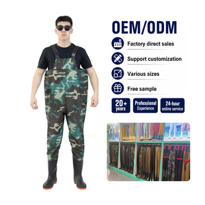 <span class=keywords><strong>Cuissardes</strong></span> de pêche et de chasse imperméables avec bottes intégrées pour hommes et femmes <span class=keywords><strong>en</strong></span> nylon, PVC et néoprène - Product Image 6